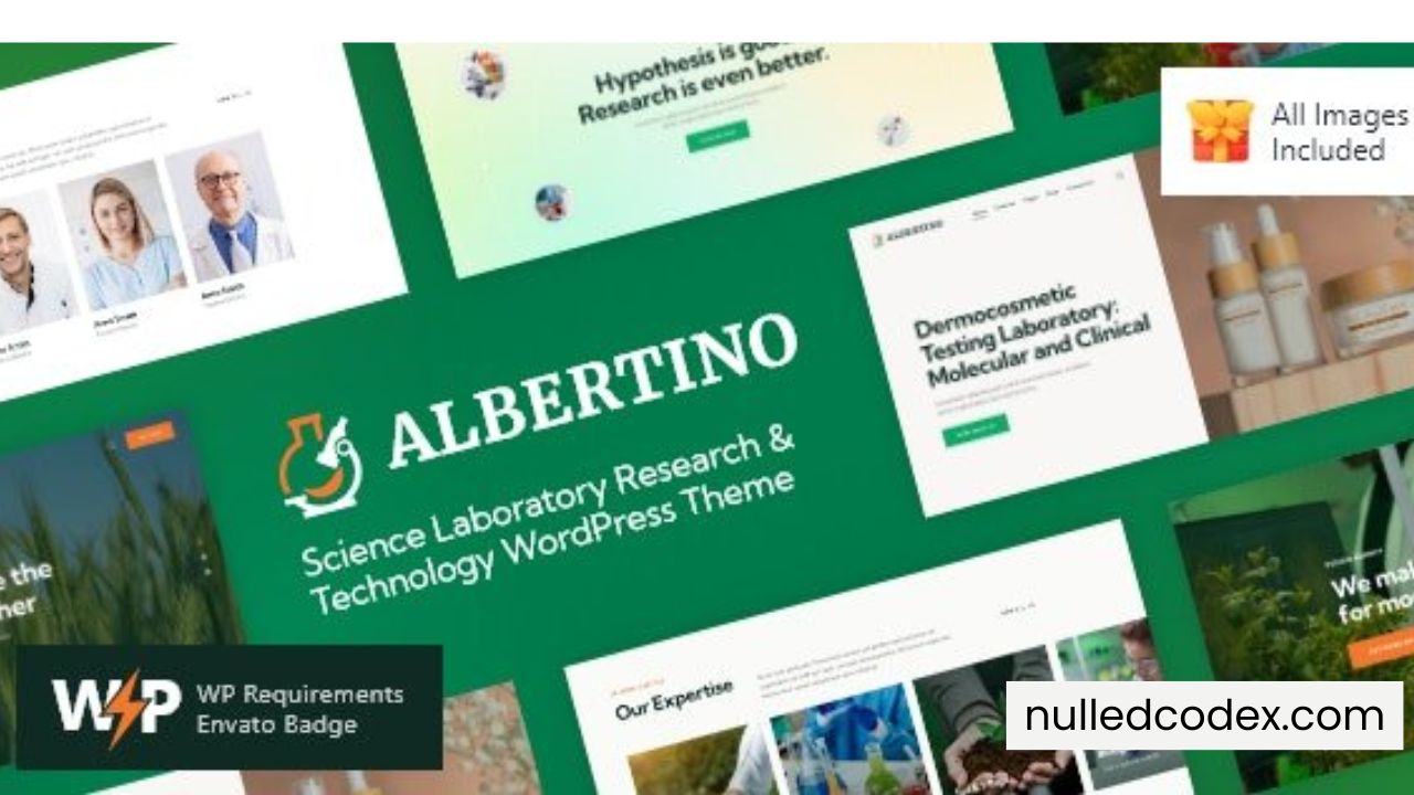 Albertino v2.14 - Science Laboratory Research & Technology WordPress Theme