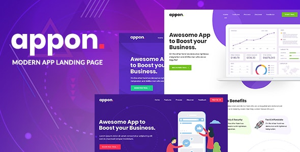 Appon v1.2.0 - App & SaaS Software Theme