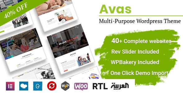 Avas v6.4.13 - Multi-Purpose WordPress Theme