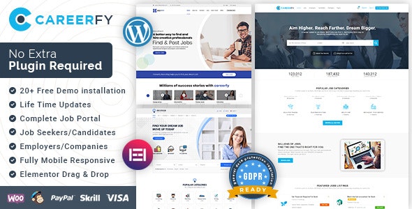 Careerfy v9.4.5 - Job Board WordPress Theme