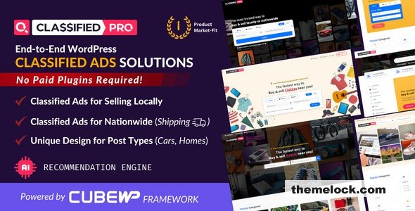 ClassifiedPro v1.0.12 - Local Classifieds Ads WordPress Theme