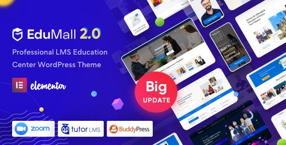 EduMall v3.9.1 - Professional LMS Education Center WordPress Theme