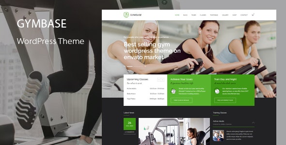 GymBase v15.2 - Responsive Gym Fitness WordPress Theme