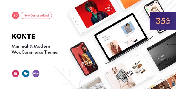 Konte v2.3.5 - Minimal & Modern WooCommerce Theme