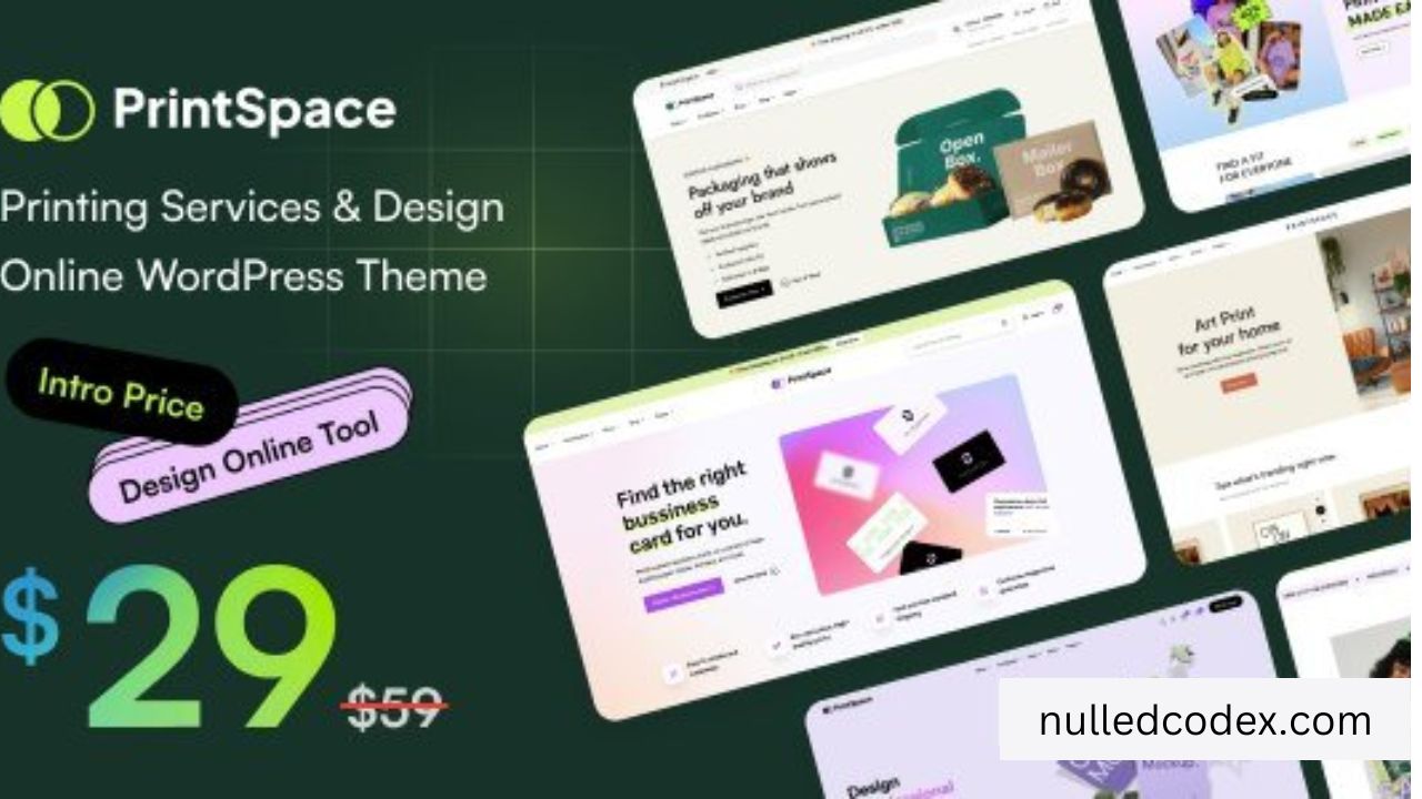 PrintSpace v1.0.8 - Printing Services & Design Online WooCommerce WordPress theme