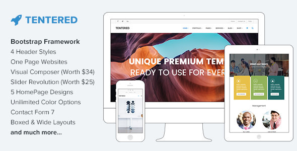 Tentered v2.5 - Multi Purpose WordPress Theme