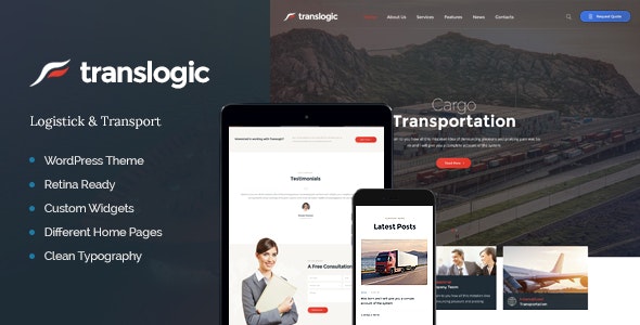 Translogic v1.2.7 - Logistics & Shipment Transportation WordPress Theme