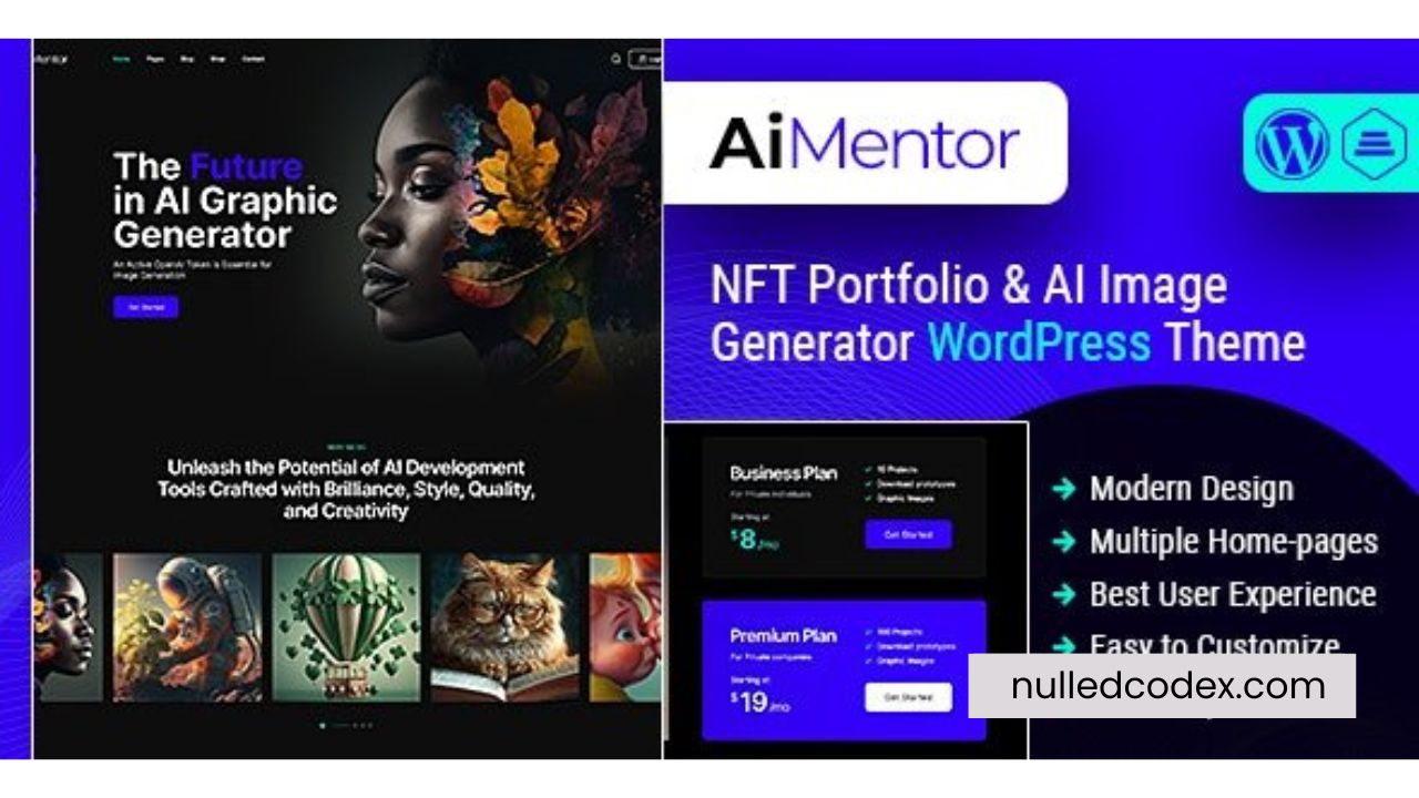 AI Mentor v1.0 - AI Image Generator WordPress Theme