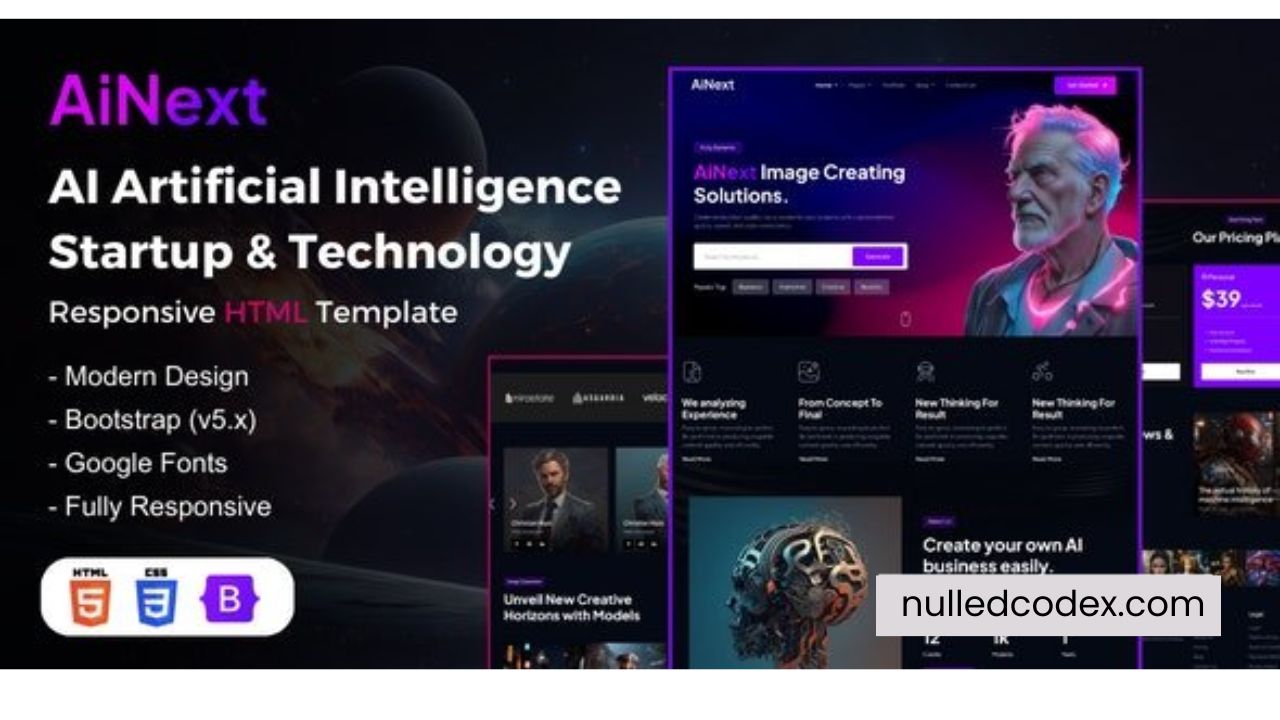 AiNext - AI Agency & Startup HTML Template