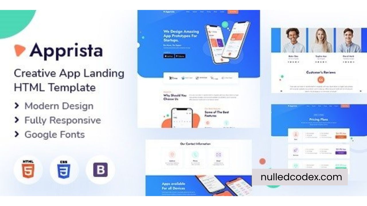 Apprista - Creative App Landing HTML Template