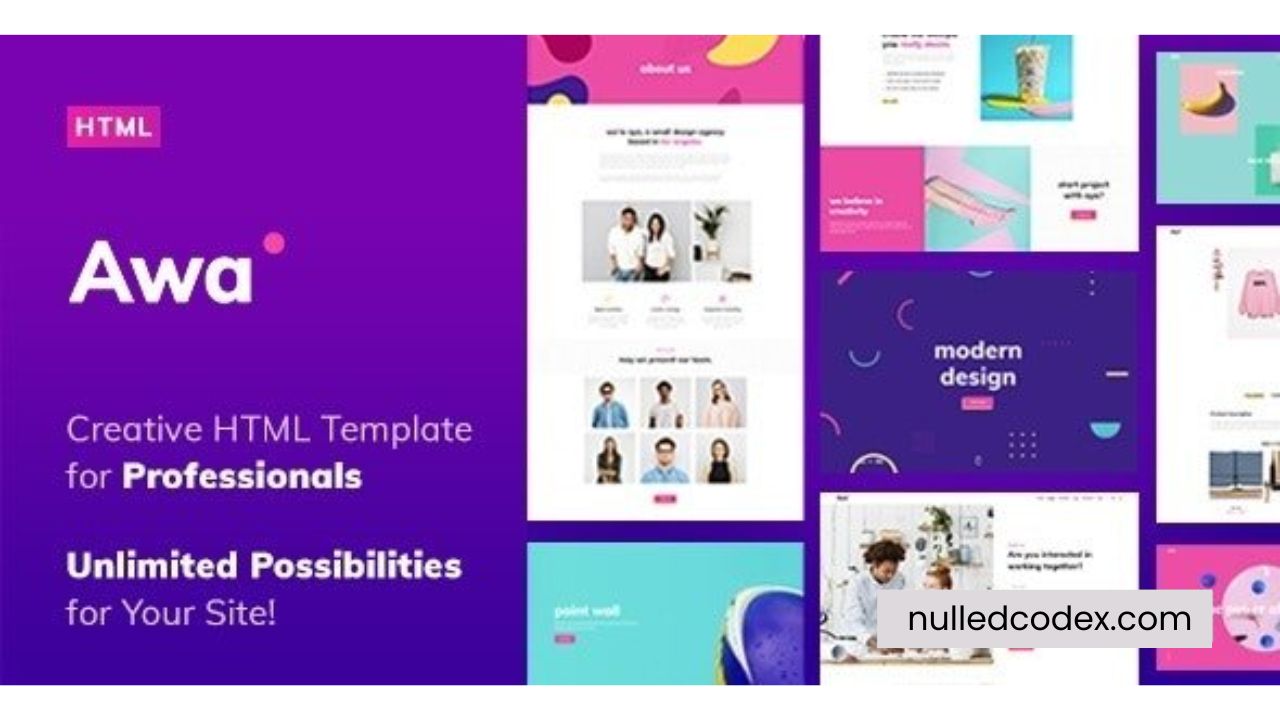 AWA - Portfolio HTML Template