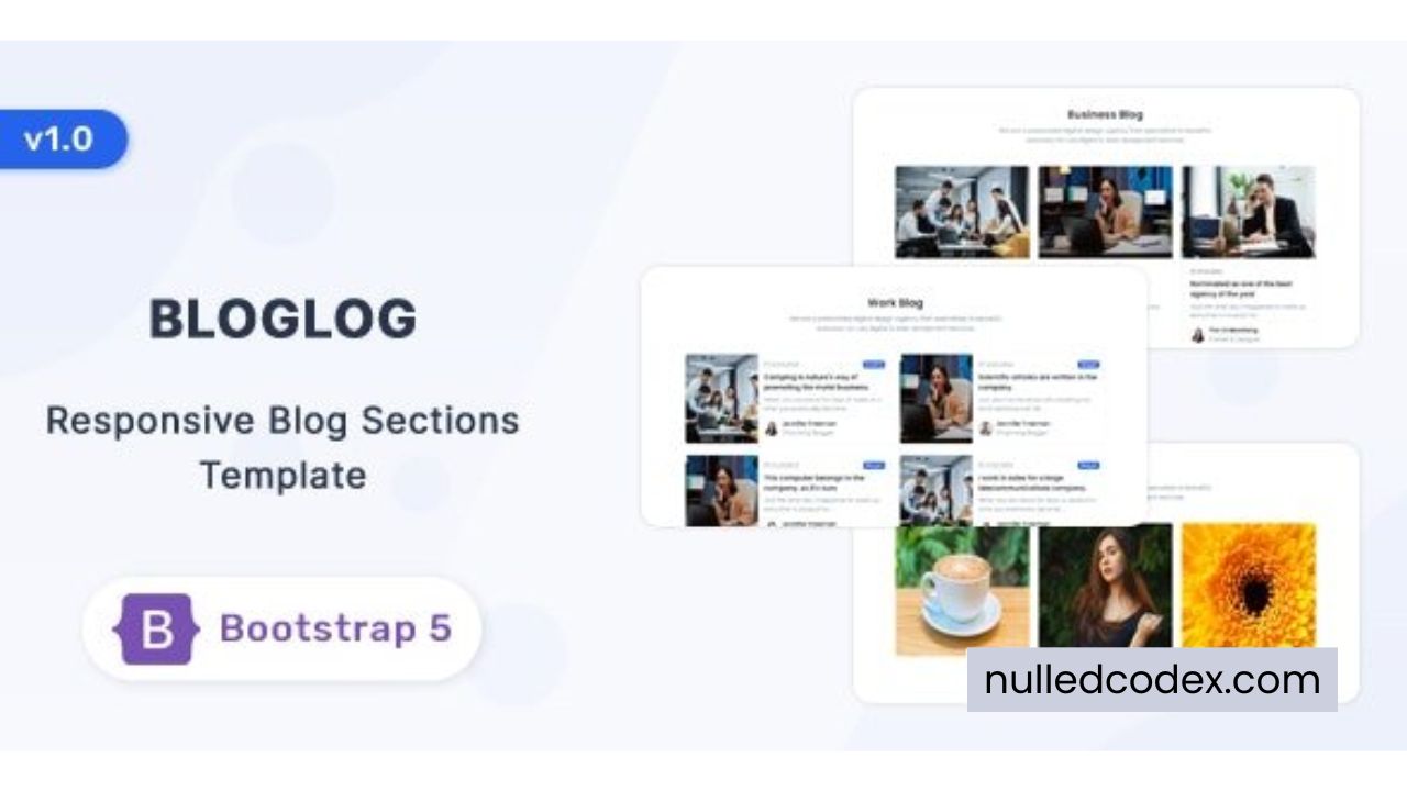 Bloglog - Bootstrap 5 Blog Section Template