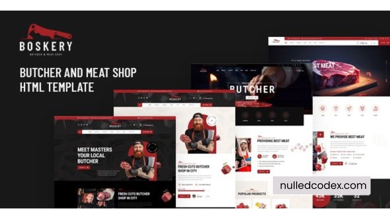 Boskery - Butcher & Meat Shop HTML Template