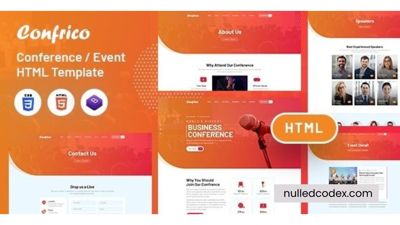 Confrico - Event & Conference HTML Template