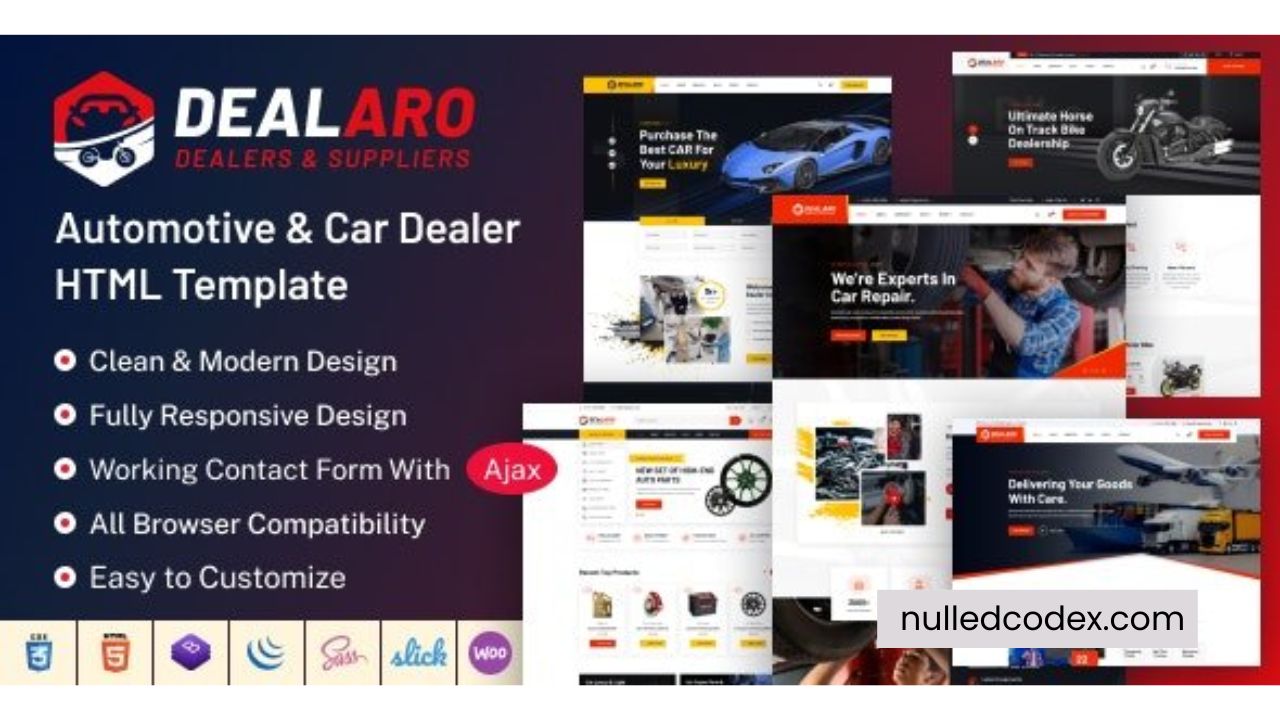 Dealaro - Automotive & Car Dealer HTML Template