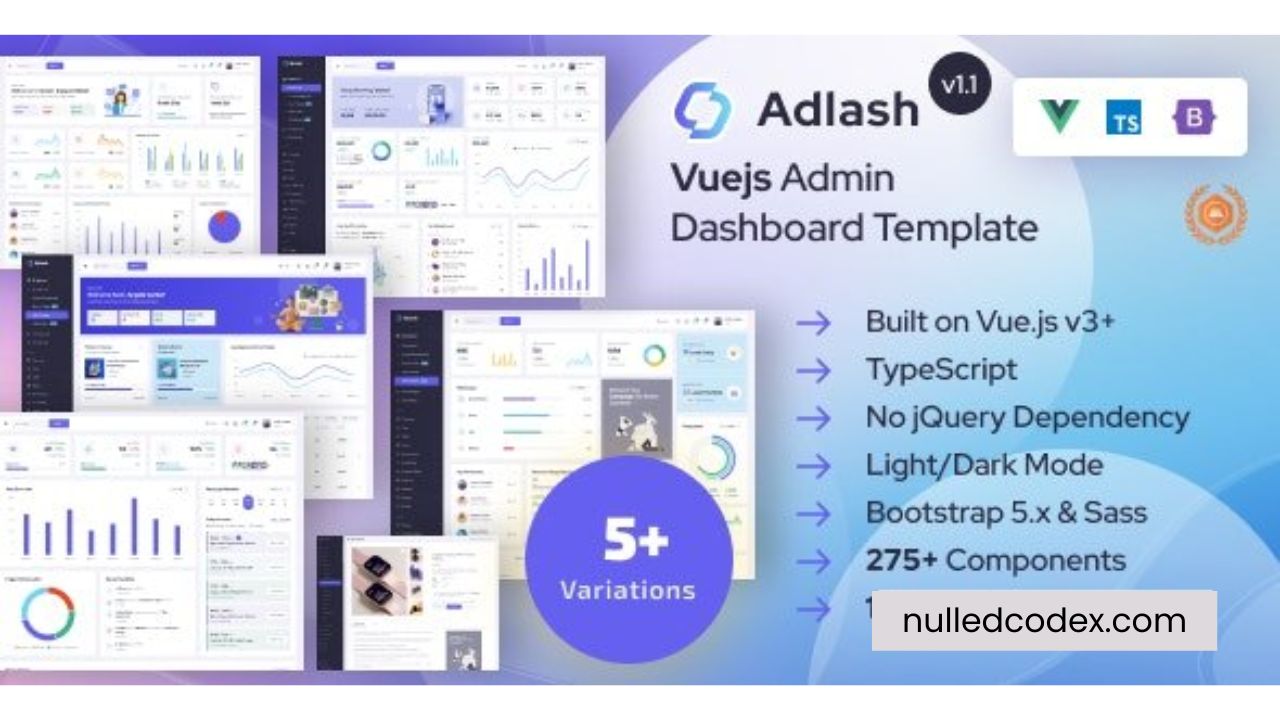 Adlash v1.1 - Vuejs Admin Dashboard Template