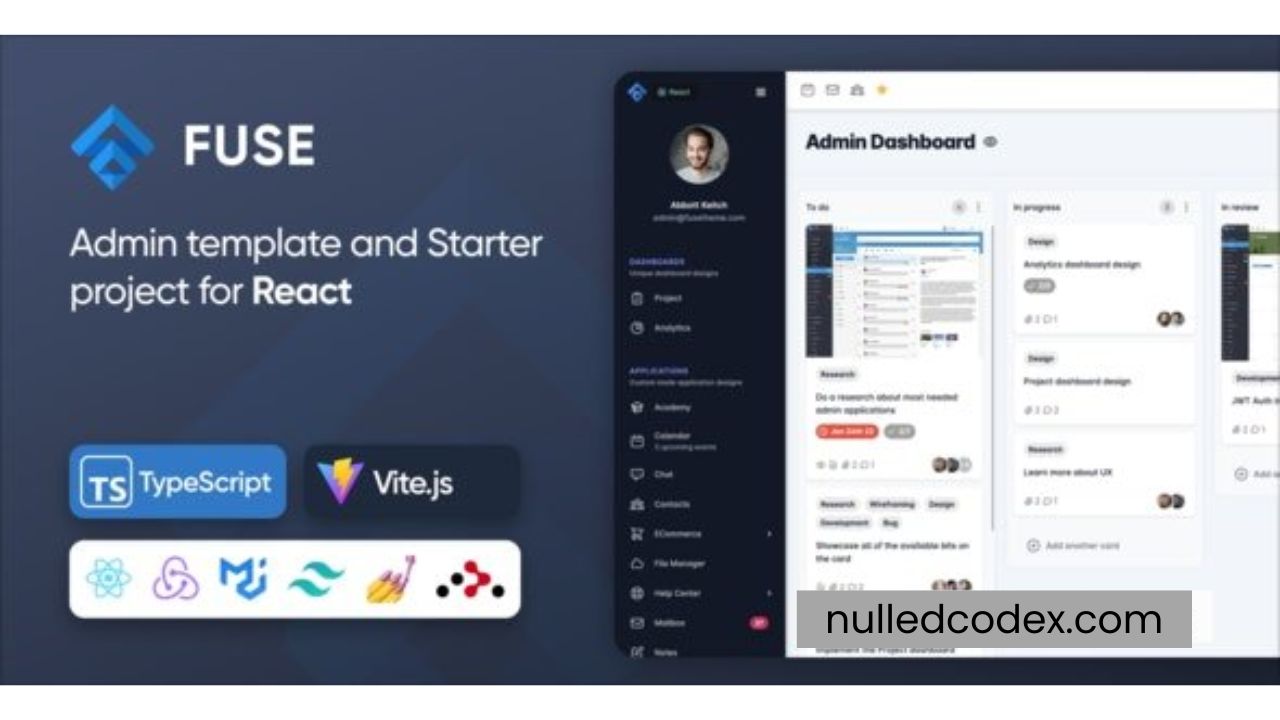 Fuse React TS v10.0.1 - Redux, RTK Query, TypeScript, Vite, Admin Dashboard Template