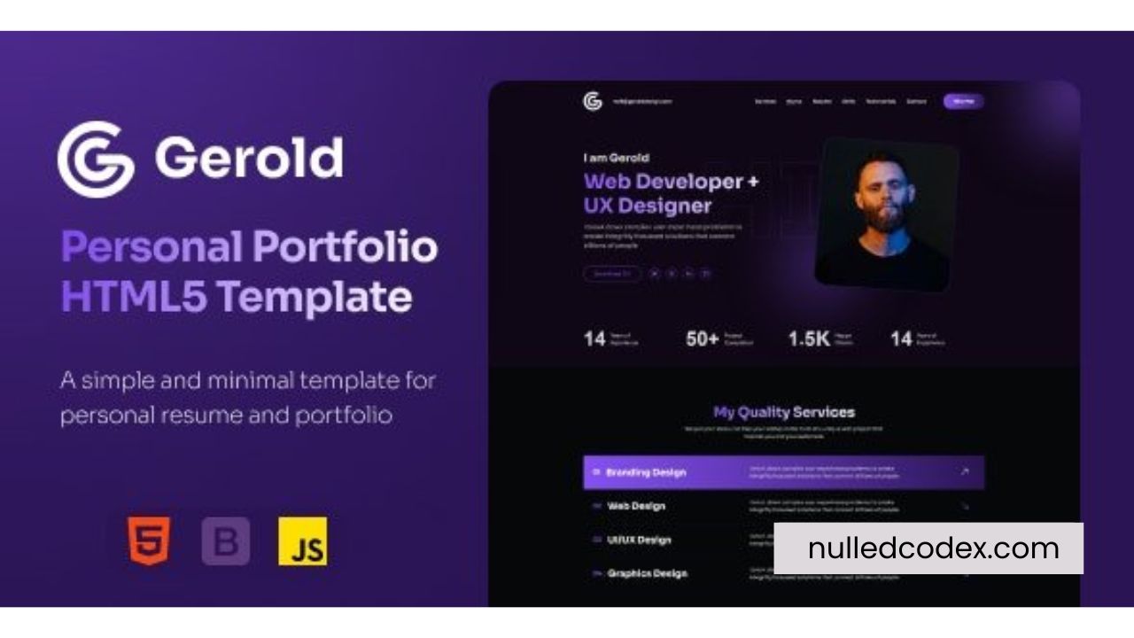 Gerold - Personal Portfolio HTML Template