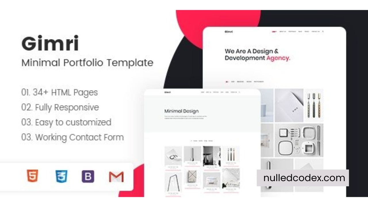 Gimri - Minimal Portfolio Template