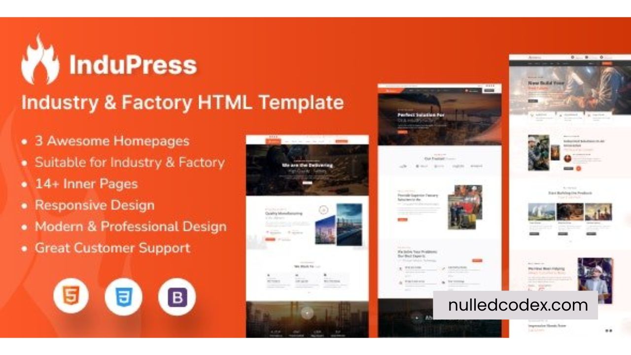 InduPress - Industry & Factory HTML Template