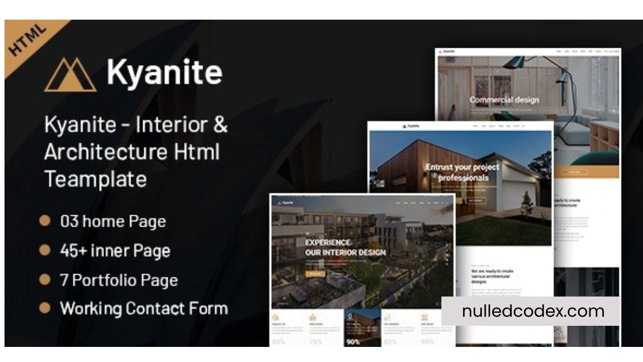 Kyanite - Interior Design & Architecture HTML5 Template