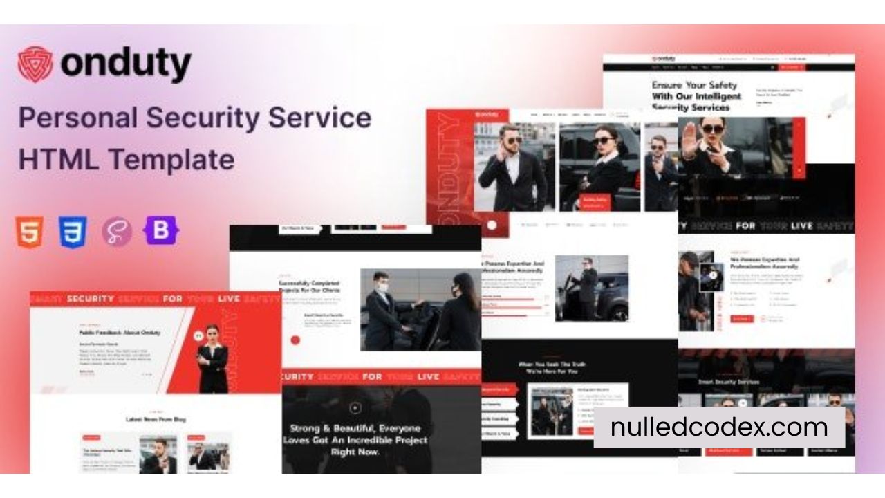 Onduty - Security Service HTML Template