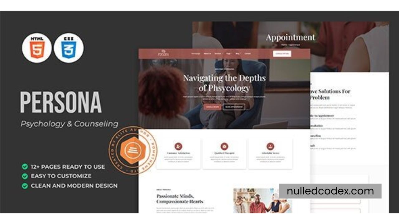 Persona - Psychology & Counseling HTML Template