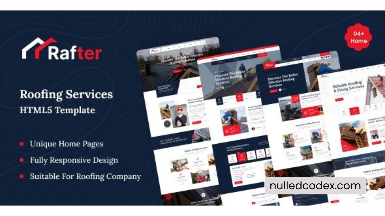 Rafter - Roofing Services HTML5 Template