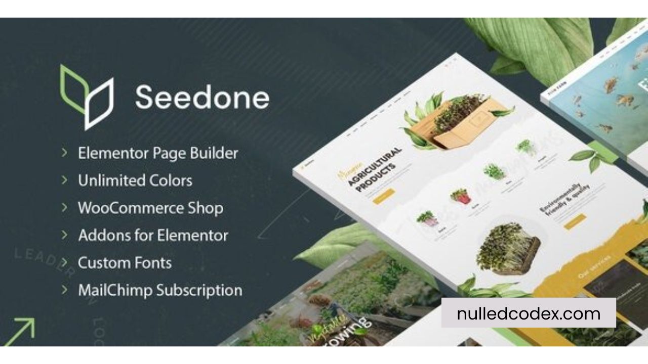 SeedOne v0.0.2 - Agriculture WordPress theme