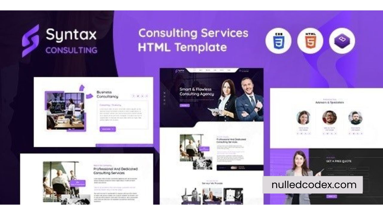 Syntax - Consulting Services HTML Template