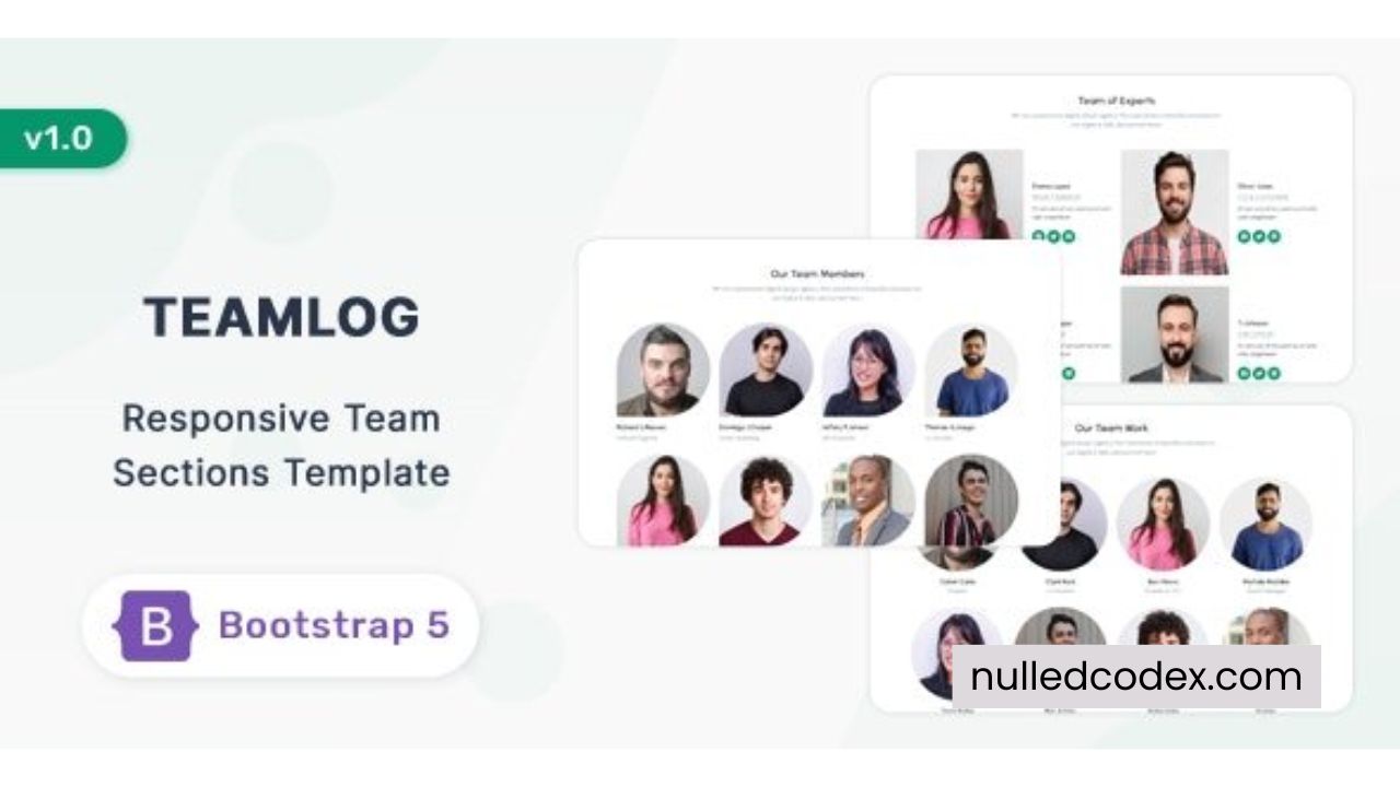 Teamlog - Bootstrap 5 Team Section Template