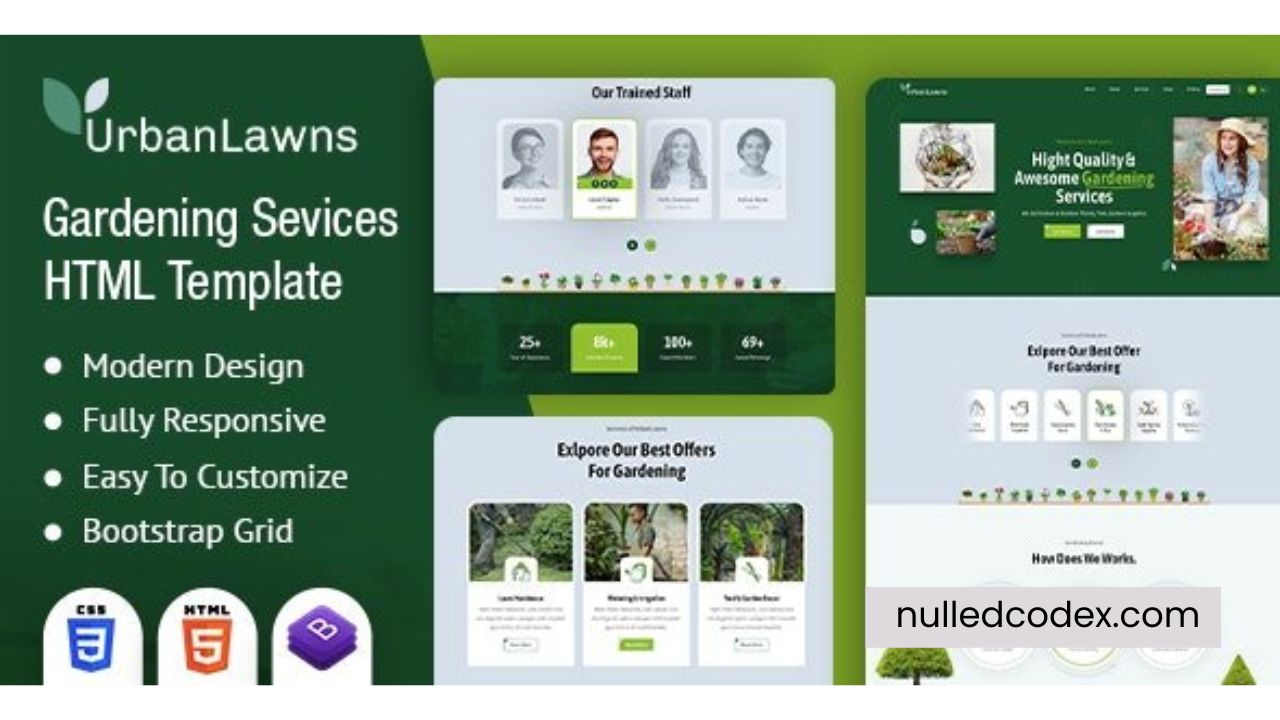 Urban Lawns - Gardening HTML Template