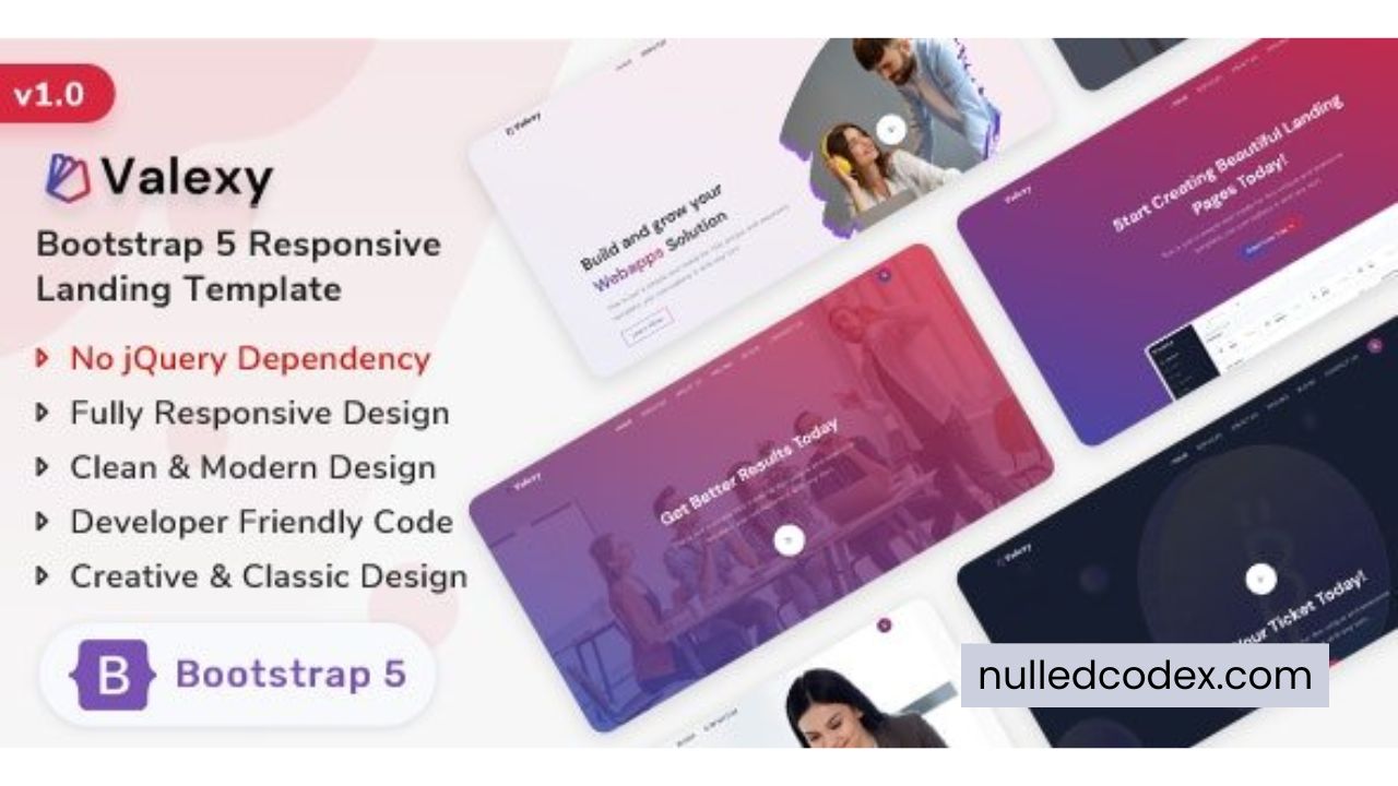 Valexy - Bootstrap 5 Landing Page Template