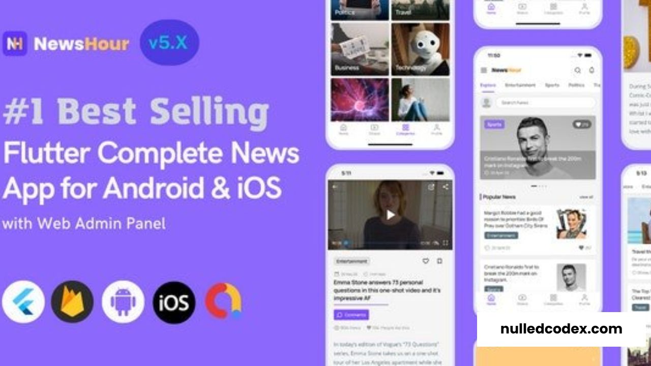 News Hour v5.0.8 - Flutter News App for Android & iOS with Admin Panel