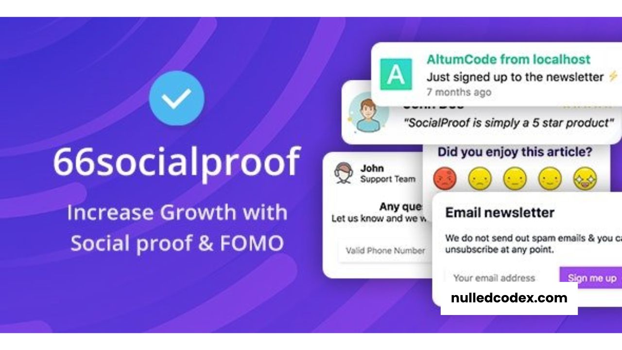 66socialproof v35.0.0 - Social Proof & FOMO Widgets Notifications (SAAS) - nulled