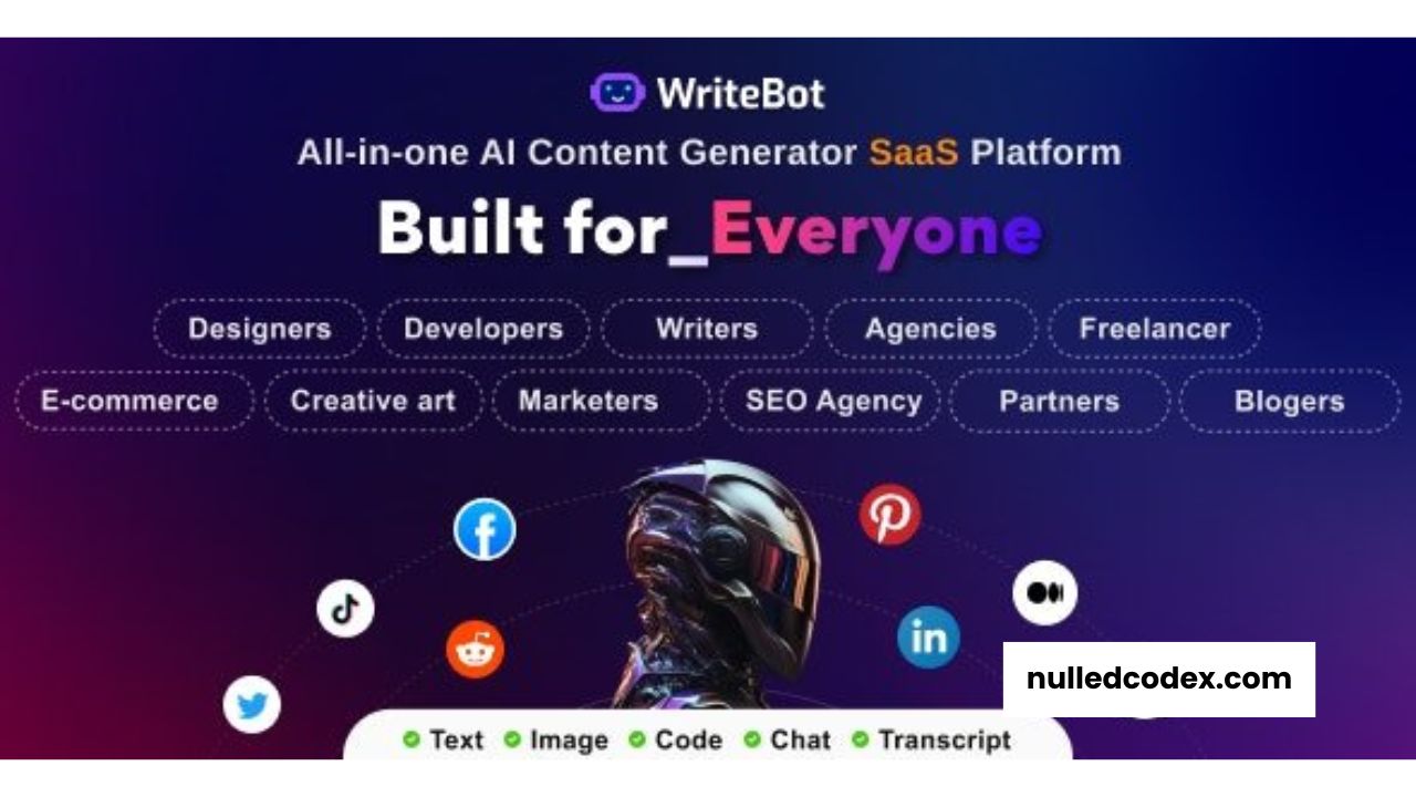 WriteBot v4.6.0 - AI Content Generator SaaS Platform