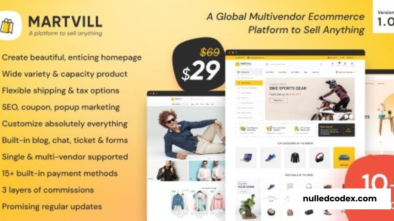 Martvill v2.2.0 - A Global Multivendor Ecommerce Platform to Sell Anything - nulled