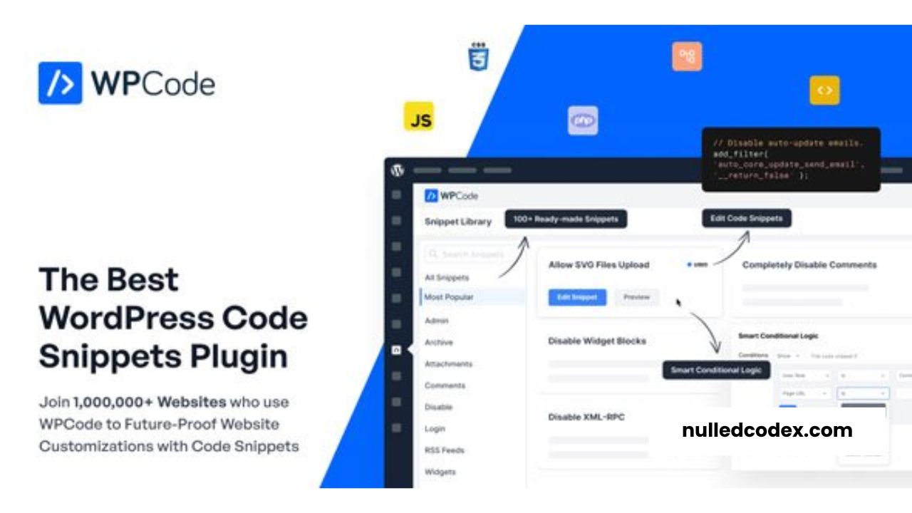 WPCode Pro v2.1.11 - The Best WordPress Code Snippets Plugin