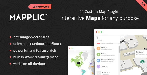 Mapplic v8.4.1 - Custom Interactive Map WordPress Plugin