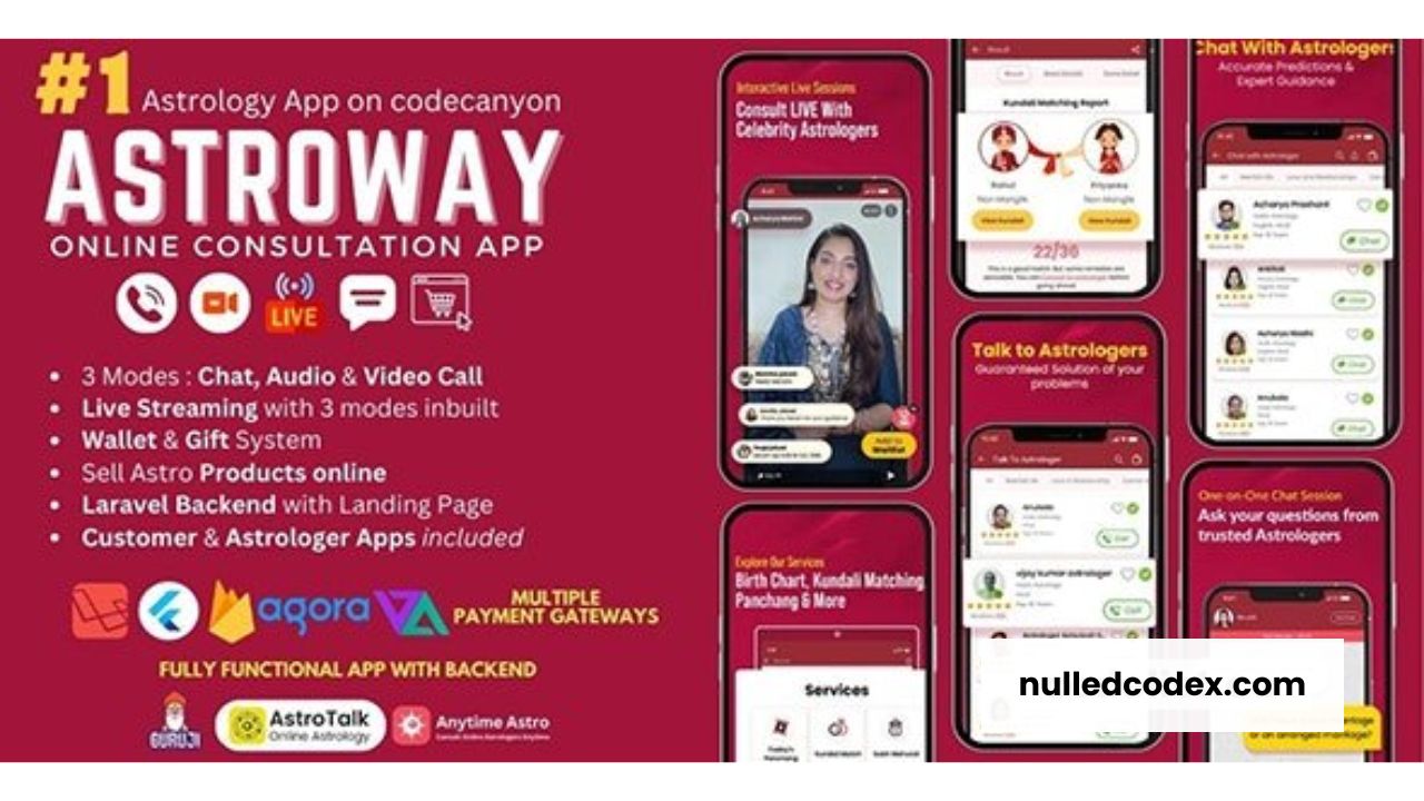 Astroway v1.6 - Astrology Consultation App with PHP Backend