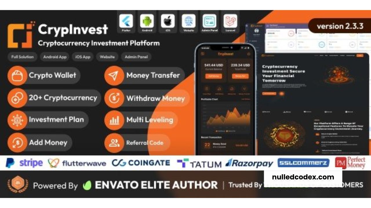 CrypInvest v2.4.0 - Cryptocurrency Investment Platform Full Solution