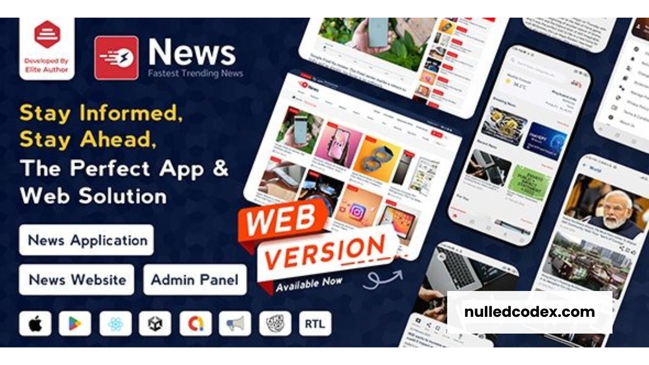 News App and Web v3.1.5 - Flutter News App for Android and IOS App ...