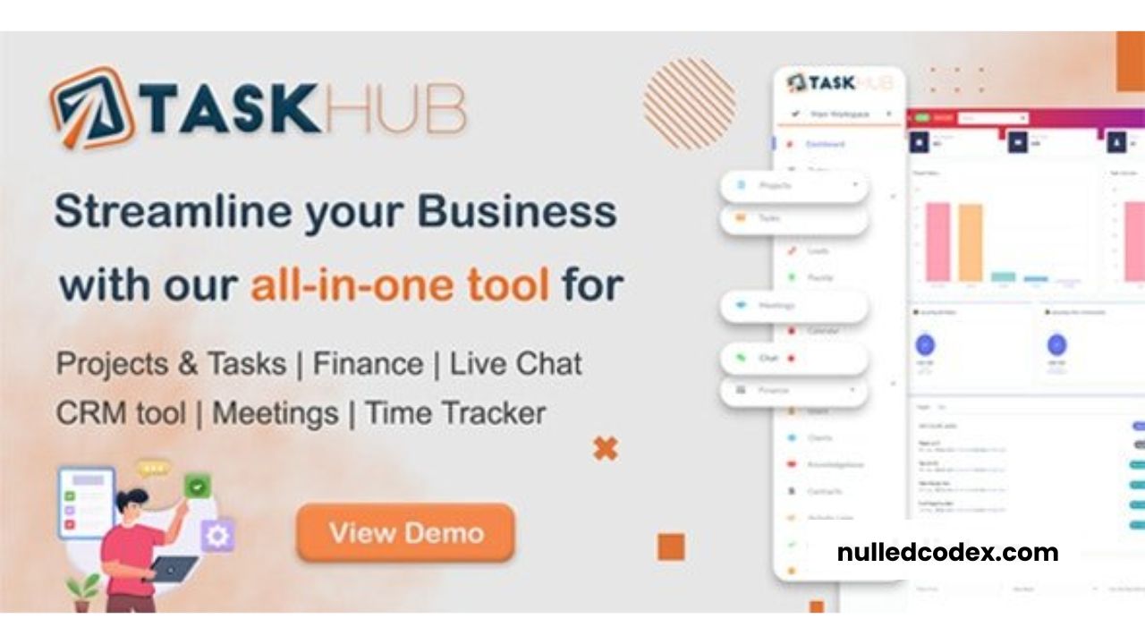 Taskhub v3.0.2 - Project Management, Finance, CRM Tool