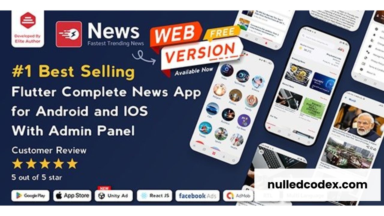 News v3.1.6 - Flutter News App for Android & iOS with Admin Panel - nulled