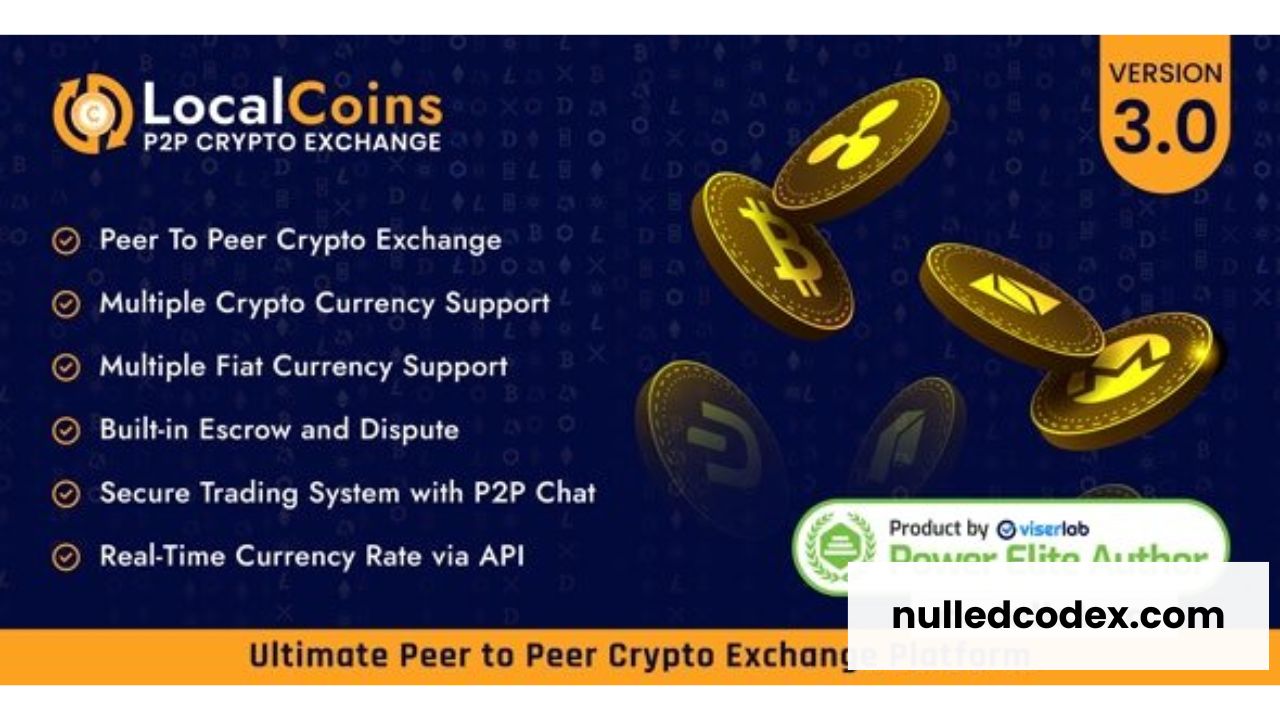 LocalCoins v3.0 - Ultimate Peer to Peer Crypto Exchange Platform - nulled