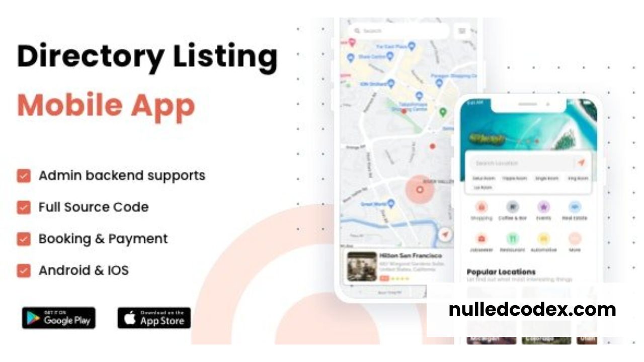 Listar FluxPro v1.3.1 - Flutter mobile directory listing & booking - Wordpress Backend