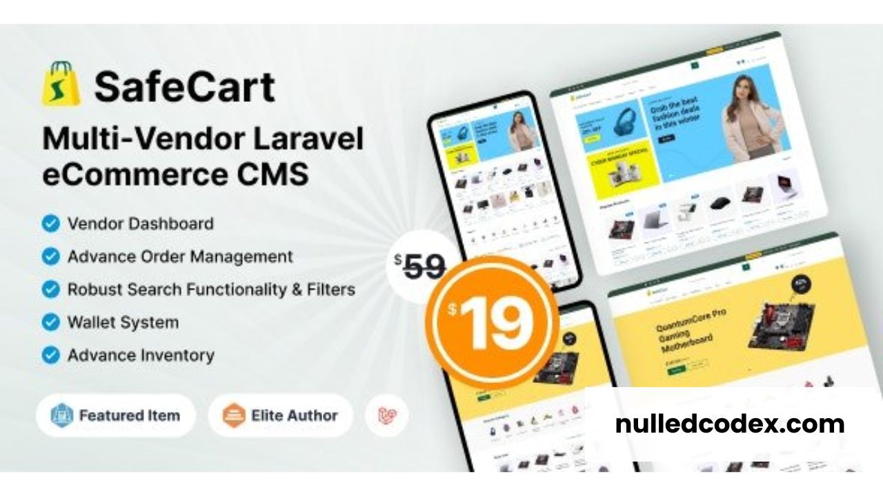 Safecart v2.1.0 - Multi-Vendor Laravel eCommerce platform